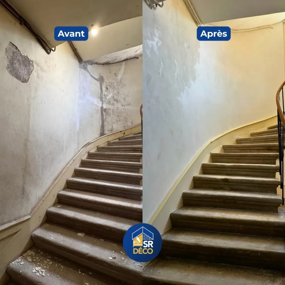 Rénovation d’une cage d’escalier dans un château à Millau